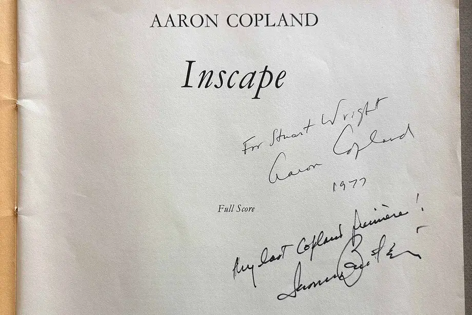 New acquisition: first edition Aaron Copland score