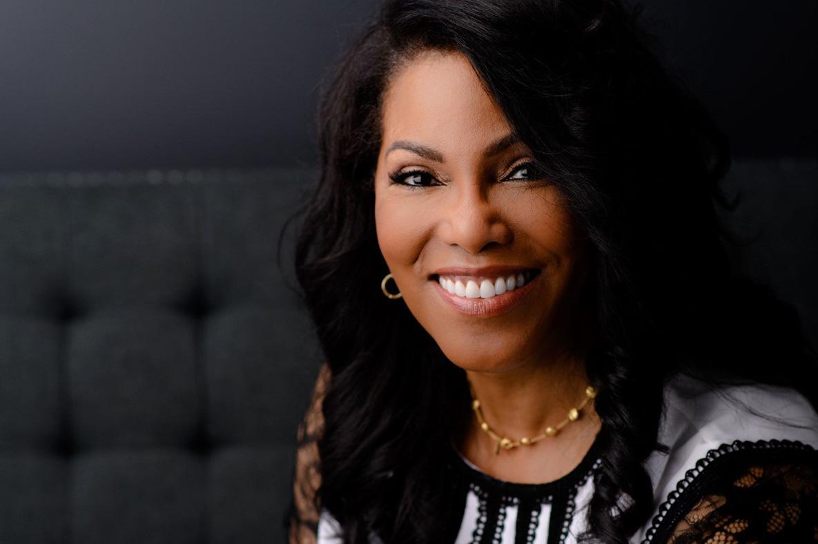 Ilyasah Shabazz smiles into the camera.